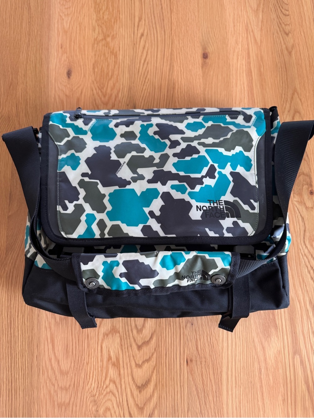 The North Face  Base Camp Water resistant Camo Messenger Bag